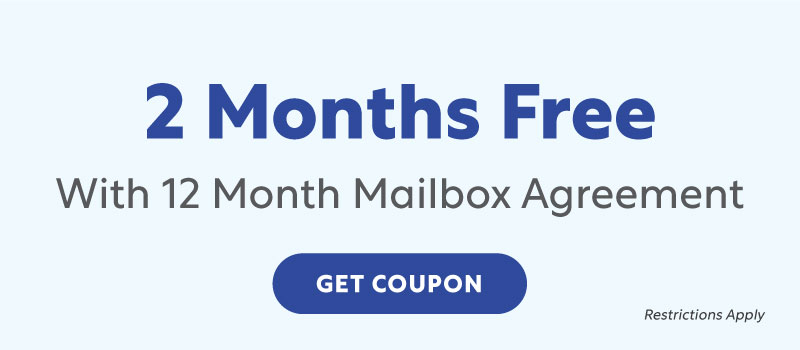 2 Months Free Mailbox Rental