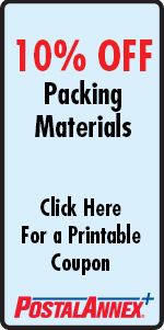 PostalAnnex Packing Supplies Coupon