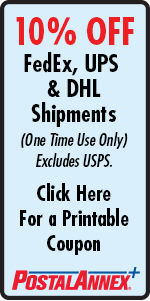 PostalAnnex FedEx UPS DHL Shipping Coupon