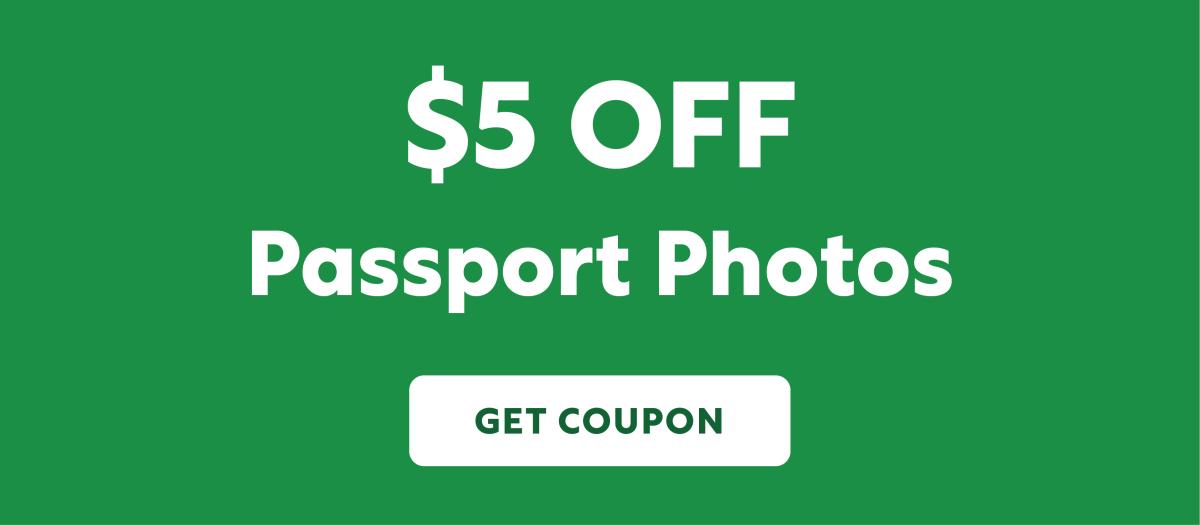 $5 off passport photos