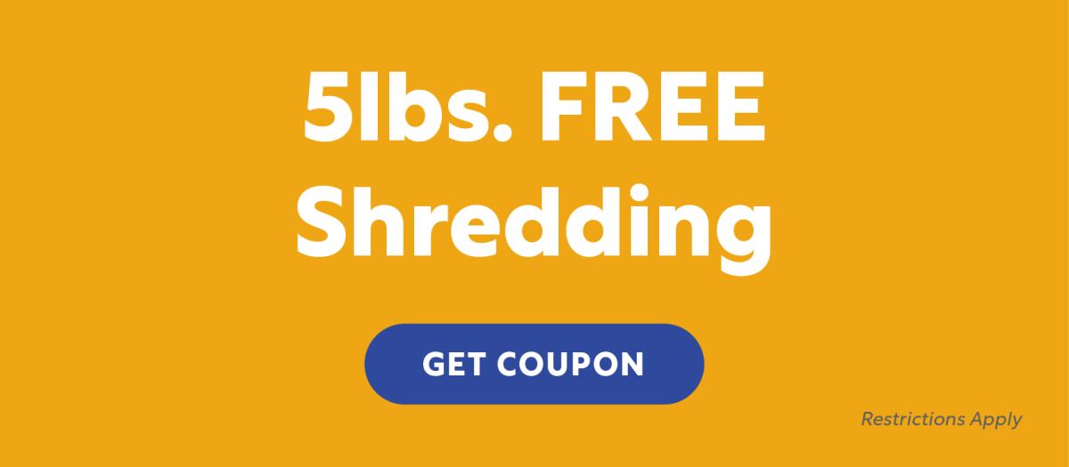 5 Pounds Free Shredding