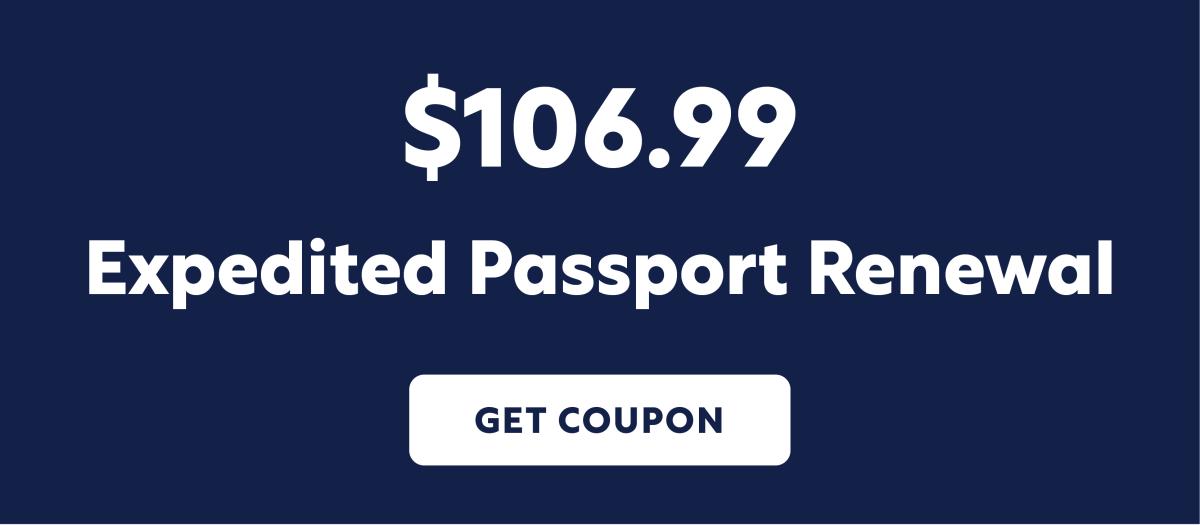 $106.99 expedited passport renewal