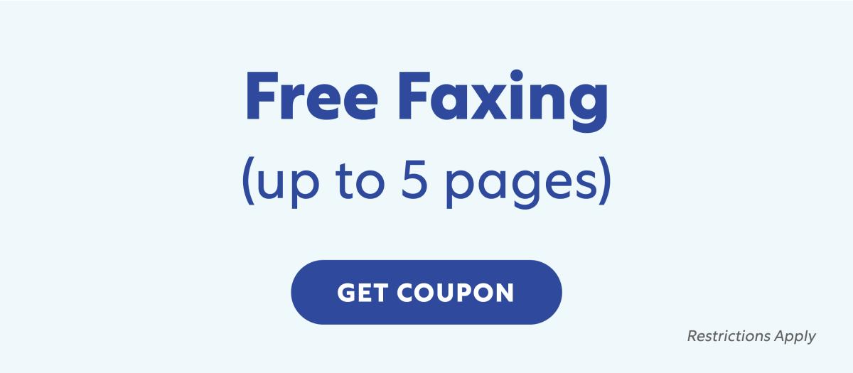 Free Faxing up to 5 pages