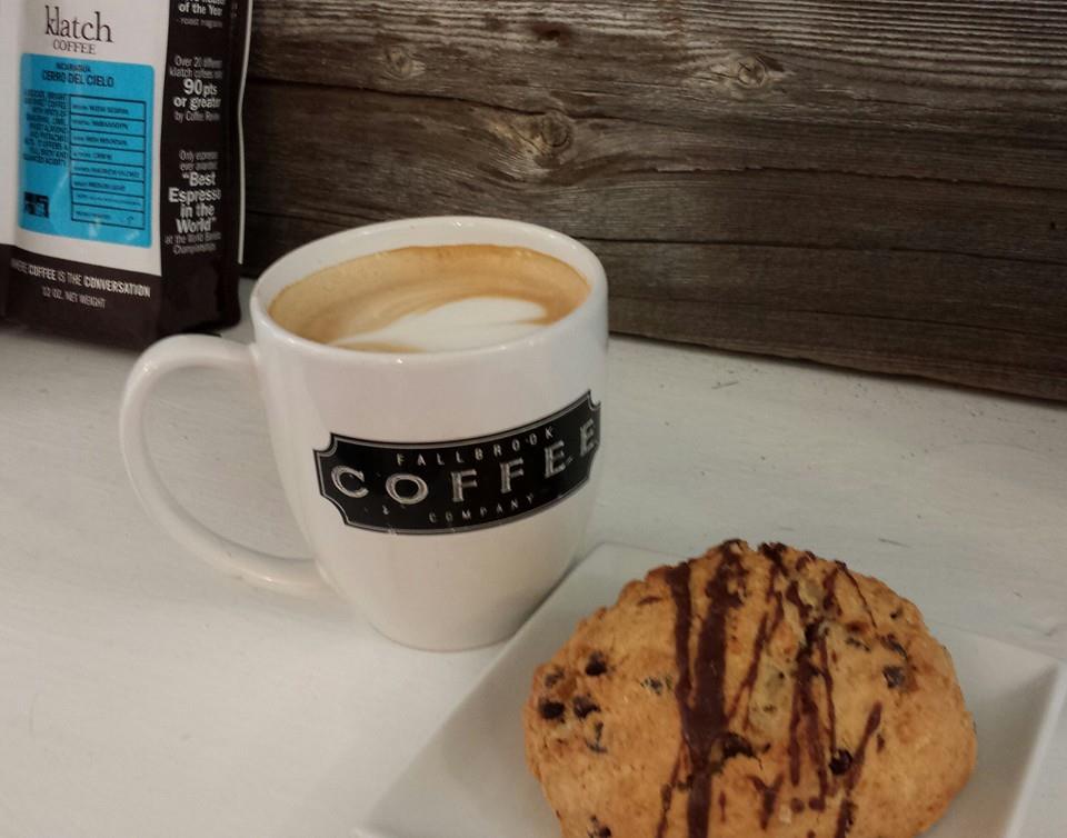 Late and Scone at Fallbrook Coffee Company