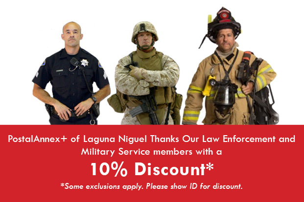 Military / Law Enforcement / Fire Dept - 10% Discount