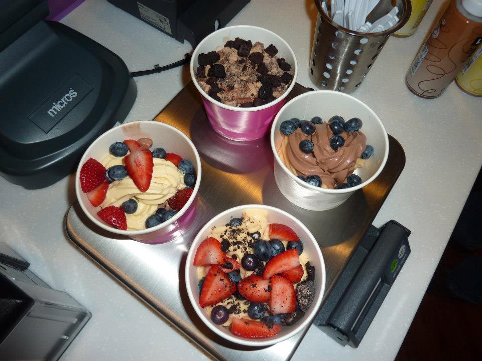 Frozen Yogurt with Toppings at Yodelish in Lake Oswego, OR