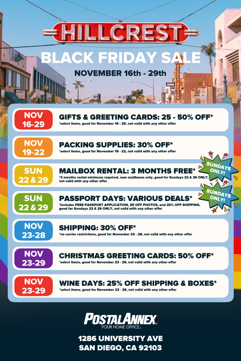 Black Friday Deals at PostalAnnex Hillcrest