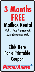 PostalAnnex+ Tustin Mailbox Rental Coupon