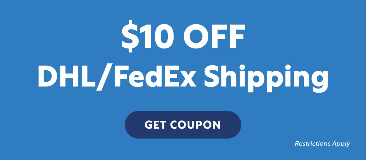 $10 Off DHL/FedEx Shipping